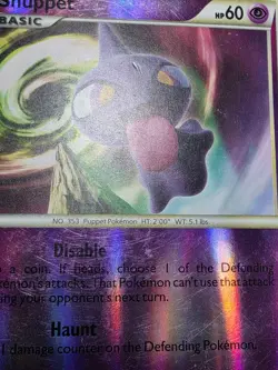 HP Pokemon Shuppet 75/102 HGSS Triumphant Reverse Holo - Image 5