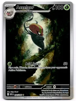 Accelgor 094/086 Illustration Rare White Flare Pokemon Near Mint - Image 1