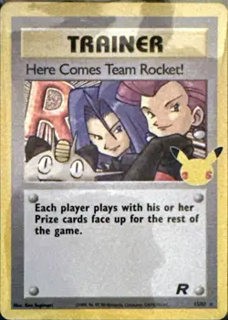 Here Comes Team Rocket! 15/82 Holo Celebrations: Classic Collection Pokemon NM - Image 1