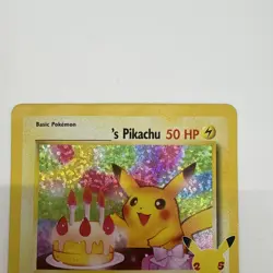 Pokemon TCG Pikachu Birthday Surprise Holo CELEBRATIONS BLACK STAR PROMO RARE - Image 3