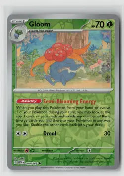 Gloom #044/165 Sv Scarlet & Violet 151 Reverse Holo Pokemon TCG NM - Image 1