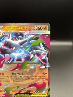 Mega Charizard X EX 13/94 - Pokemon Phantasmal Flames - NM - Image 3
