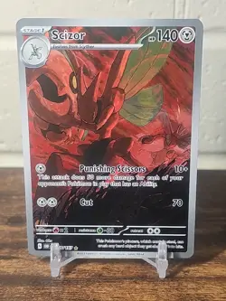 Pokemon TCG Scizor 205/197 Obsidian Flames Illustration Rare - Image 1