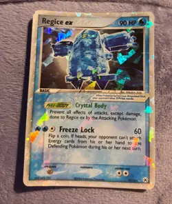Regice ex 97/101 Hidden Legends Holo Pokemon Vintage Rare DMG - Image 1