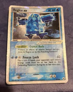 Regice ex 97/101 Hidden Legends Holo Pokemon Vintage Rare DMG - Image 2