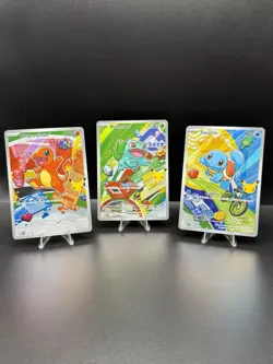 Pokemon First Partner Illustration Collection Series 1 Kanto Gen 1 Starters Set - Image 1