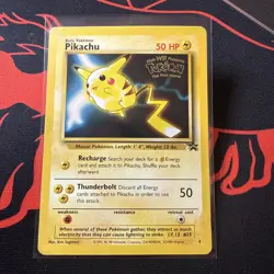 Pokemon Pikachu #4 Black Star Promo Pokemon the First Movie MP - Image 1
