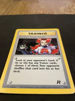 Rocket's Sneak Attack 16/82 Holo Rare Team Rocket Vintage 2000 Pokemon WotC LP - Image 2