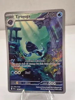 Pokemon TCG: Tirtouga 106/086 Pokemon TCG SV Black Bolt Illustration Rare Holo - Image 1