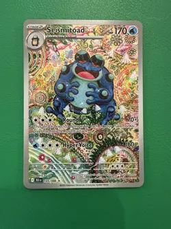 2025-26 SEISMITOAD IR 105/086 BLACK BOLT HOLO - UNGRADED Pokemon - Image 1