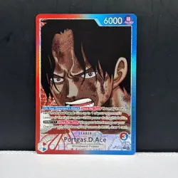 Portgas.D.Ace (002) (Alternate Art) L Carrying On His Will OP13-002 NM - Image 1