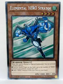 Elemental HERO Stratos (Platinum SR) - RA03-EN177 - Bonanza - Yu-Gi-Oh - NM - Image 1