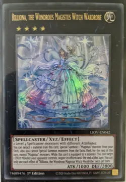 YuGiOh Rilliona, the Wondrous Magistus Witch Wardrobe Ultra 1st Ed LIOV-EN042 NM - Image 1