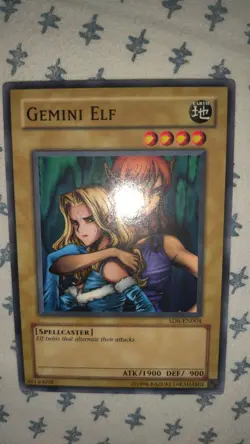Yu-Gi-Oh! TCG Gemini Elf Unlimited Common SD6-EN004 NM Unlimited Edition - Image 1