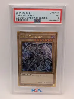 Yu-Gi-Oh! Dark Magician Movie Pack Gold Edition MVP1-ENG54 - PSA 7 - Image 1