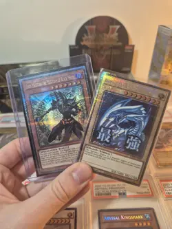 Dark Magician the MBM INFO-EN006 QCR & Blue Eyes White Dragon Starlight Yugioh - Image 1