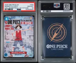 2026 ONE PIECE PROMOS COLLEGE BASKETBALL: US VOYAGE MONKEY D. LUFFY PSA 10 - Image 1