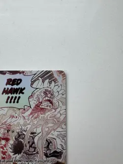 Bandai Gum-Gum Fire-Fist Pistol Red Hawk OP11-114 R Holo Event One Piece NM - Image 5