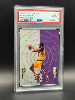 1997 Upper Deck Collector's Choice Kobe Bryant Miniatures M13 PSA 8 Lakers - Image 1