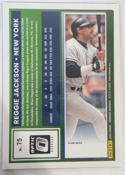 2025 Panini Donruss - Optic Reggie Jackson #75 Black Pandora Prizm - Image 2