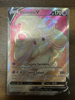 Alcremie V 064/072 Shining Fates NM Full Art Ultra Rare Pokemon Card - Image 1