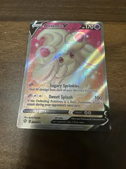 Alcremie V 064/072 Shining Fates NM Full Art Ultra Rare Pokemon Card - Image 2