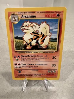 Arcanine 23/102 Base Set Pokemon LP-EXC BUY 2 CARDS GET 1 FREE!! - Image 1