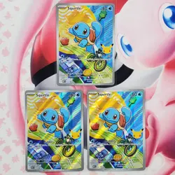 Squirtle 039 x3 Lot - First Partner Pokemon Cards - #L626 - Image 1