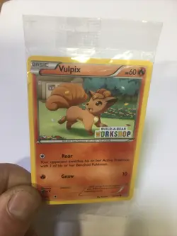 Pokemon Card Vulpix 20/160 Build-a-Bear Workshop Promo Stamp Stamped Sealed New - Image 1