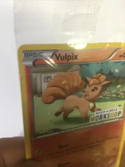 Pokemon Card Vulpix 20/160 Build-a-Bear Workshop Promo Stamp Stamped Sealed New - Image 5