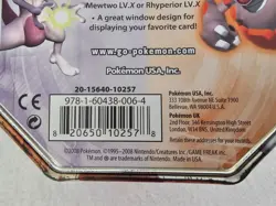 POKEMON Trading Card Game 2008 Level-Up Collector's Tin w/ MEWTWO (EMPTY) - Image 3