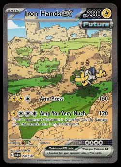 Iron Hands ex 248/182 Holo Special Illustration Rare Paradox Rift Pokemon Card - Image 1