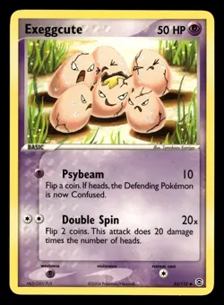 Exeggcute 33/112 Uncommon FireRed LeafGreen Pokemon Card - Image 1