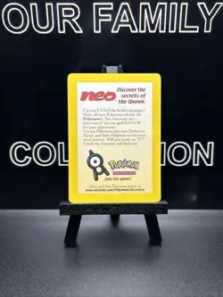 Pokemon Neo Discovery The Secrets Of The Unown Promo Card (Unown Pichu) LP - Image 1