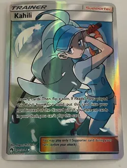 KAHILI Trainers Trainer Holographic Goddess Custom Art Foil TCG Card - Image 1