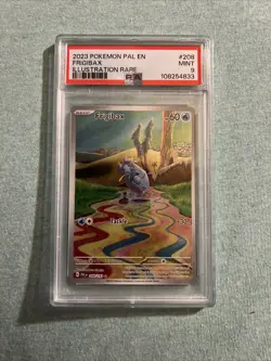 2023 Pokemon Paldea Evolved Frigibax #208 Illustration Rare PSA 9 - Image 1