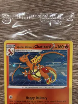Pokemon Special Delivery Charizard SWSH075 2022 Promo *SEALED* - Image 4