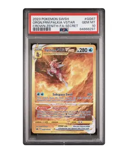 Origin Forme Dialga VSTAR - GG68/GG70 Crown Zenith Pokemon TCG PSA 10 Gem Mint - Image 1