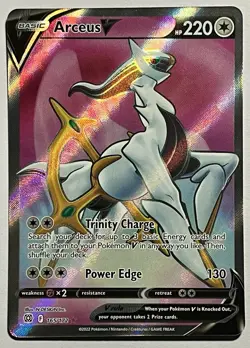 Arceus V 165/172 (NM) Full Art Sword & Shield: Brilliant Stars 2022 Pokemon TCG - Image 1