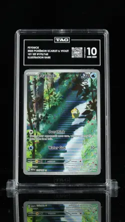 Pokemon Psyduck Illustration Rare Holo Scarlet & Violet 151 TAG 10 #175/165 - Image 1