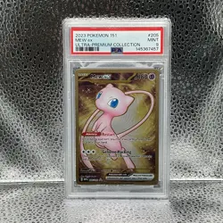Pokemon TCG PSA 9 MINT 2023 Metal 151 Ultra-Premium Collection MEW EX #205 - Image 1
