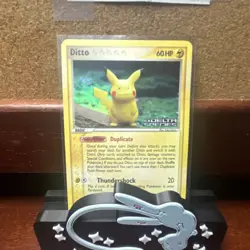 Pokemon Ditto (Pikachu) 60 HP Reverse Holo 63/113 Delta Species 2005 YUKA MORII - Image 5