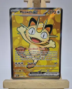 Pokemon TCG Perfect Order Meowth EX Full Art 107/088 - Image 1