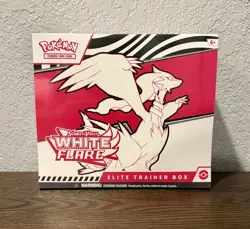 Pokemon TCG Scarlet & Violet White Flare ETB Elite Trainer Box Factory Sealed - Image 1