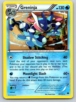 Greninja 40/122 Rare BREAKpoint Pokemon Near Mint - Image 1