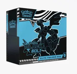 Pokemon TCG: Black Bolt Factory Sealed Elite Trainer Box - New ETB - Image 1