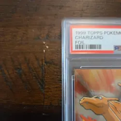 1999 Topps Pokemon TV Charizard #6 Foil PSA 7 Near Mint BLUE LOGO - Image 2