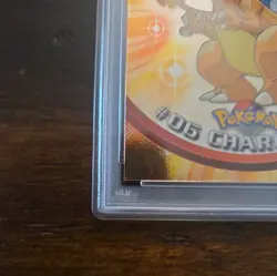 1999 Topps Pokemon TV Charizard #6 Foil PSA 7 Near Mint BLUE LOGO - Image 5