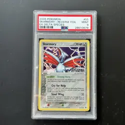 2005 POKEMON EX DELTA SPECIES #55 SKARMORY-REVERSE FOIL PSA 9 - Image 1