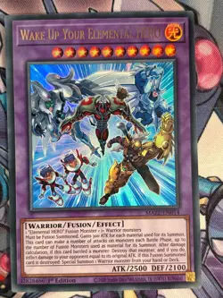 Wake Up Your Elemental Hero MAZE-EN014 ULTRA RARE 1ST EDITION YuGiOh Card - Image 1